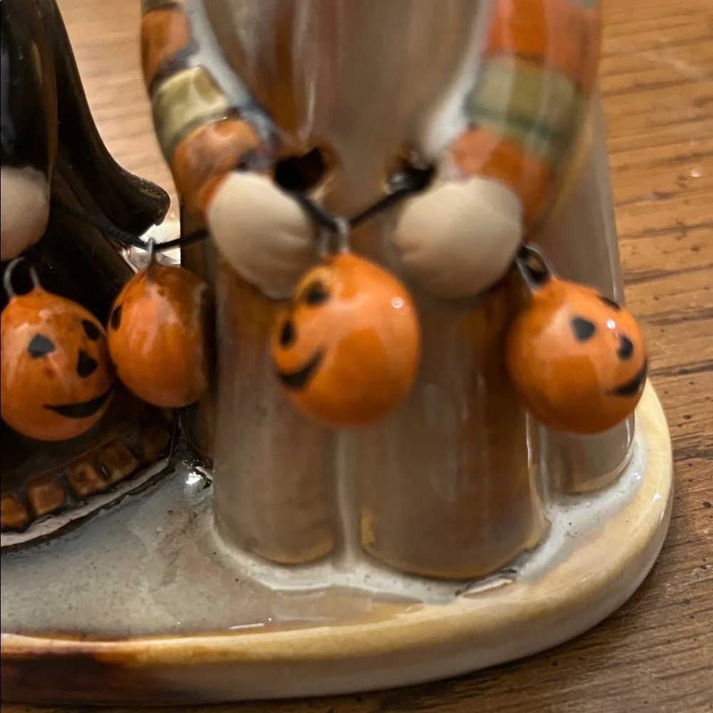 Yankee Candle Ronnie Walter‎ Halloween Witch and Cat Candle Holder